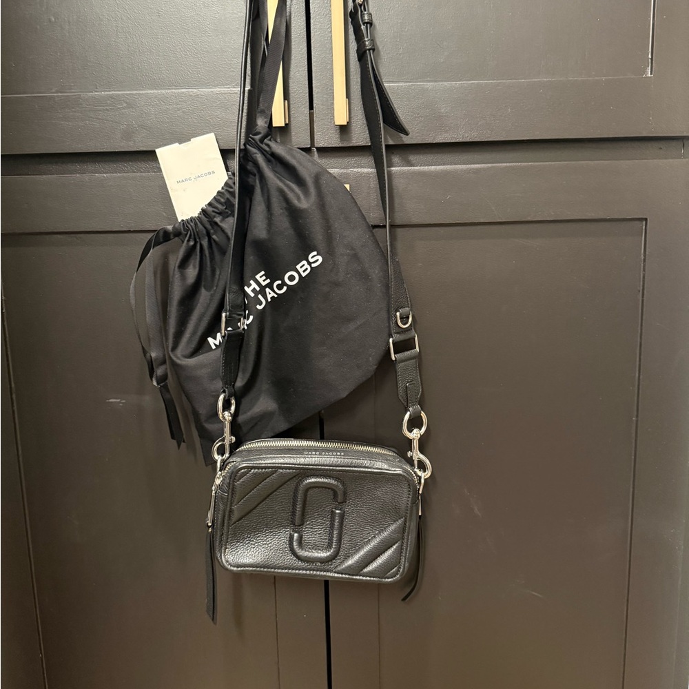 Marc Jacobs The Moto Shot 21 Black Crossbody Bag